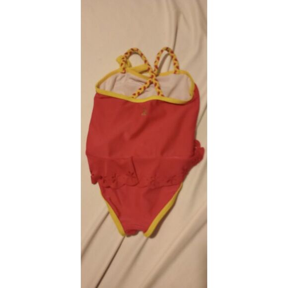 Rugged Bear Girls Size 24 Months Pink and Yellow Swimsuit - Picture 2 of 6